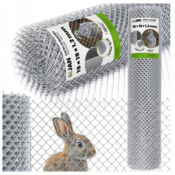 Siatka ślimakowa Hodowlana ogrodzeniowa Woliery 15x15x1,2mm wys 1,5m