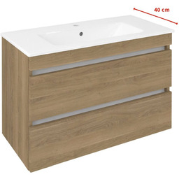 Sapho EZ792-2525 EZARA szafka pod umywalkę 78x54x39cm dąb