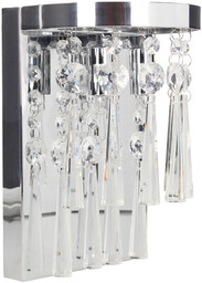 Kinkiet w stylu glamour LUXORIA kryształki 9018128