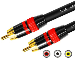 3m Kabel RCA do RCA (cinch) przewód Subwoofer