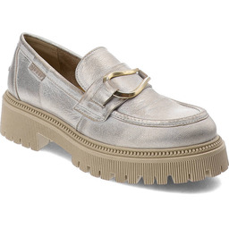 Złote Półbuty Nessi Eleganckie Obuwie Damskie