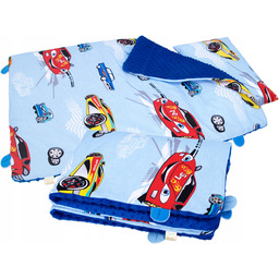 Kocyk poduszka pościel do przedszkola 100x135 Auta