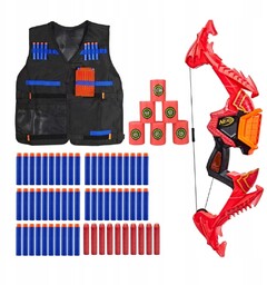 Nerf Łuk Skyblaze F0809 50 Strz +kamizelka +cele