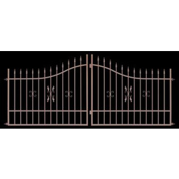 Brama dwuskrzydłowa Tytus 4 m