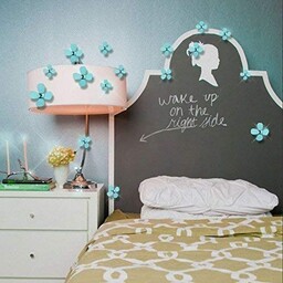 Walplus jasnoniebieskie 3D kryształowe kwiaty artystyczne naklejki dom