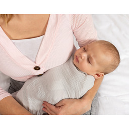 BabyMatex Kocyk dziecięcy 80x120 Muslin otulacz szary