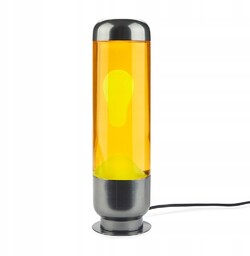 Lampka Lawa Lampa Lava magma Magmowa Kapsuła pomarańczowa