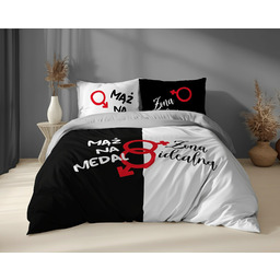 Detexpol Pościel bawełniana 220x200 mąż na medal /