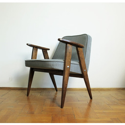 Pakamera Fotel 366 Chierowski lata 60 PRL. Szara