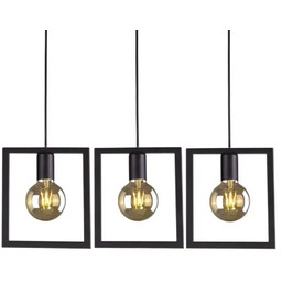 Wisząca LAMPA kwadratowa Lavaya K-4033 Kaja metalowa OPRAWA