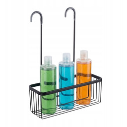 Półka Łazienkowa Wisząca Pod Prysznic na Baterie Czarna