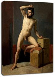 Male nude, Gustav Klimt - obraz na płótnie