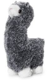 Poduszka dekoracyjna z wełny, srebrna Alpaca