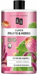 AA_Super Fruits&Herbs płyn do kąpieli Opuncja & Amarantus