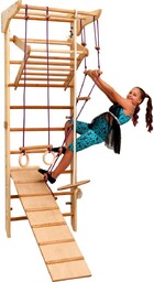 Drewniana Drabinka Gimnastyczna Rinagym Kinder 3  Zestaw