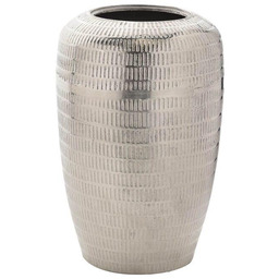 WAZON wysoki z metalu srebrny nowoczesny