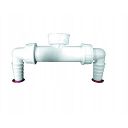 Hl podwójny zawór zwrotny przyłączem pralki/zmywarki