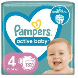 Pampers Active Baby rozmiar 4, 132 pieluszek