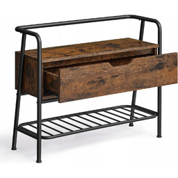 Szafka na buty ławka ze schowkiem loftowa rustkalna