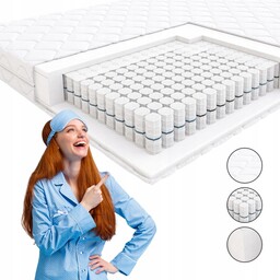 Materac 120x200 Step Hilding twardy sprężynowy