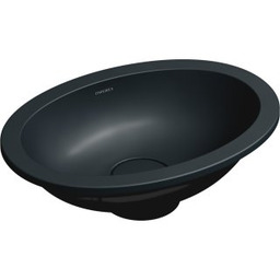 OMNIRES Umywalka podblatowa SHELL M+ 38x25 czarna mat