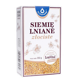 LenVitol Siemię Lniane Złociste, 250 g /Oleofarm/