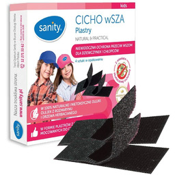 SANITY Kids CICHO wSZA plastry chroniące przed wszami