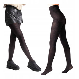 Rajstopy wełniane damskie 120 den merino Wool brązowe