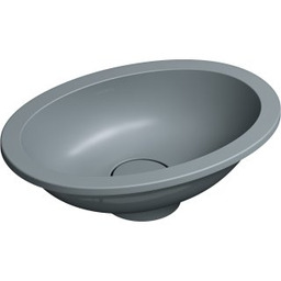 OMNIRES Umywalka podblatowa SHELL M+ 38x25 szara mat