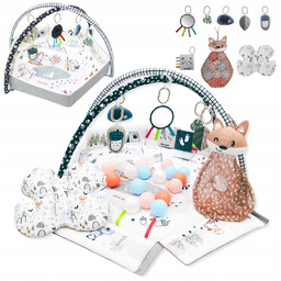 Duża Mata Edukacyjna Miękka Interaktywna Piłki 5w1 Minky