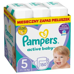 Pampers Active Baby rozmiar 5, 150 pieluszek