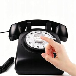Stary Retro Telefon Stacjonarny Ornament Z Mechanicznym Dzwonkiem