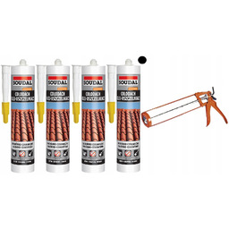 4x Soudal Colodach Klej Do Dachówek Ceramiki Czarny