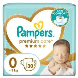 Pampers Premium Care Pieluszki rozmiar 0, 30 sztuk