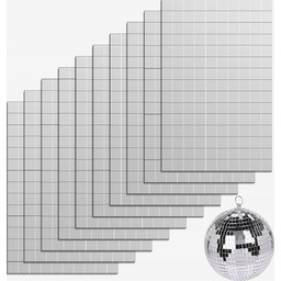 Mozaika 1500 sztuk 10x10mm kwadratowe lustra samoprzylepne wodoodporne
