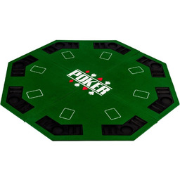 ZIELONY BLAT STÓŁ DO POKERA 122x122CM POKER KASYNO