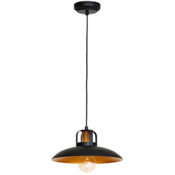 Lumes Czarna lampa wisząca z metalu - K483-Ramona