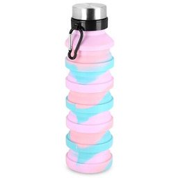 SPOKEY Bidon Jump 550ml Różowo-niebieski