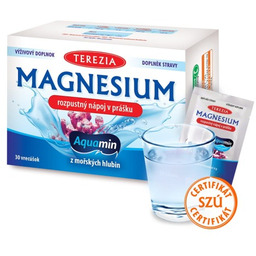 Magnez (Magnesium) 30 saszetek. Z Naturalnego źródła (Aquamin)