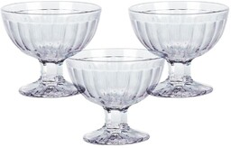Pucharki do lodów szklane 180 ml 3 szt.