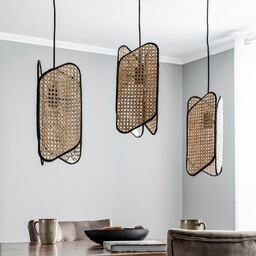 Lampa wisząca designerska Bassiola Lucande, możliwość ściemniania, czarny,