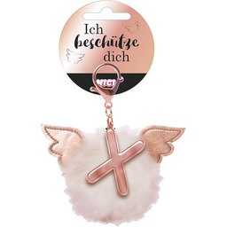 NICI 46992 zawieszka do torebki pompon ochronny litera
