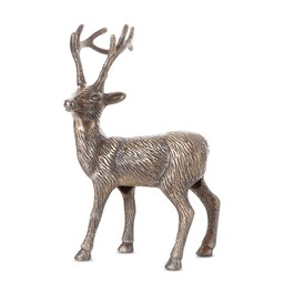 Eurofirany Figurka świąteczna Jeleń 17x7x39 stalowa
