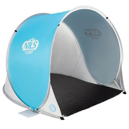 NILS CAMP NC3173 NIEBIESKO-SZARY NAMIOT PLAŻOWY SAMOROZKŁADAJĄCY PODŁOGA