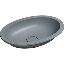 OMNIRES Umywalka podblatowa SHELL M+ 48x31 szara mat