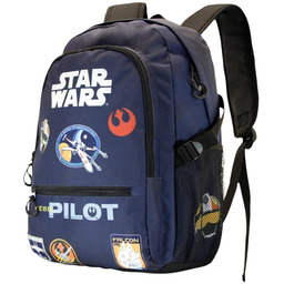 Plecak szkolny Dwukomorowy Star Wars Pilot Granatowy