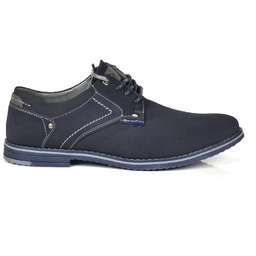 PÓŁBUTY MĘSKIE SZNUROWANE CASUAL HAVER AB65A-11 NAVY/GREY GRANATOWE,