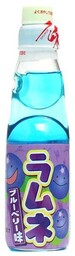 Napój Ramune Blueberry, japońska oranżada o smaku jagodowym