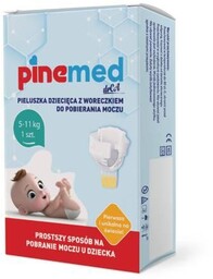 PINEMED Pieluszka dziecięca z woreczkiem do pobierania moczu