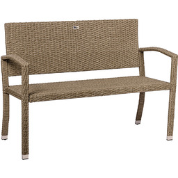 ŁAWKA OGRODOWA Z TECHNORATTANU NA TARAS PATIO BALKON